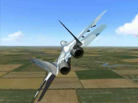 3. Выполнение "Бочки" (LockOn Горячие Скалы 2.0 МиГ-29)