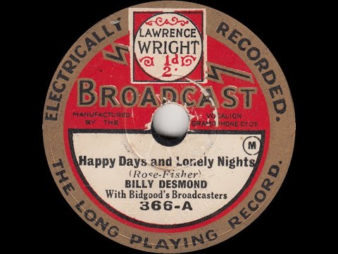 Billy Desmond - Happy Days And Lonely Nights
