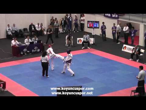 +68kg Kowalczuk (POL) vs (TUR) Ebru Yumlu  (19th Europen Junior TKD Championships)