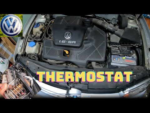 Volkswagen Golf IV,changed thermostats and water dispenser VW Golf 4 1.6 ,Thermostate , VW-AUDI ,HD