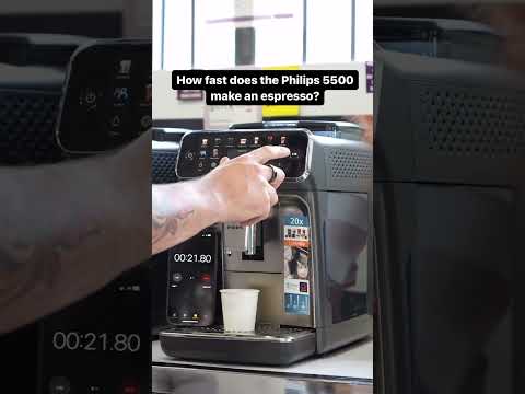 Today, we tested the Philips 5500 to see how quickly it can make an espresso from start to finish