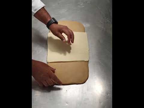 laminazione dei croissant 🥐 , piega a tre e piega a quattro