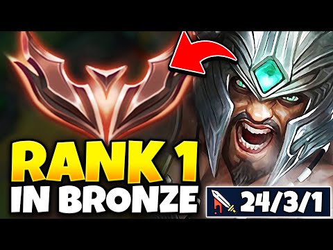 What happens when the Rank 1 Tryndamere visits Bronze Elo... (IT'S A KILLING FRENZY)