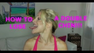 HOW TO GET RID OF A DOUBLE CHIN, facial exercises for women and men, loose skin, tone saggy jaw