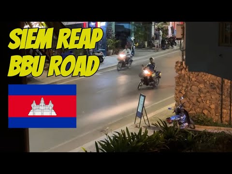 🇰🇭 Live from Siem Reap: Evening Views of BBU Road – January 15, 2025