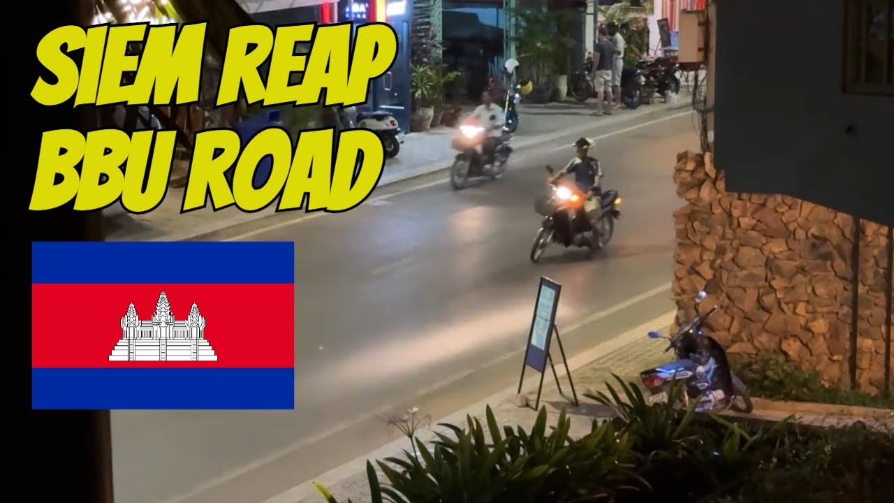 🇰🇭 Live from Siem Reap: Evening Views of BBU Road – January 15, 2025