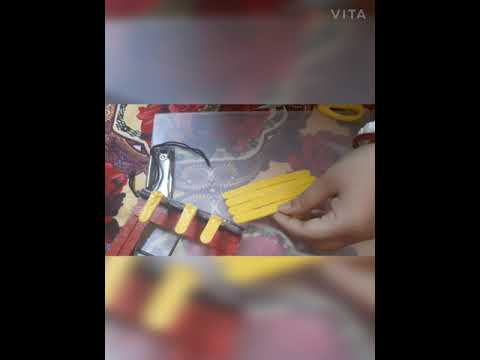 # Ice cream sticks craft//key holder making ideas #