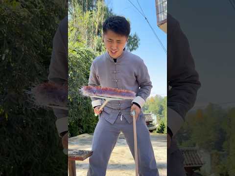 Sweeping the floor is such a hassle😂😂 #funny #comedy