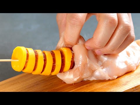 Con meno di 5€ porti in tavola un piatto gourmet – buono questo petto di pollo in crosta di patate!