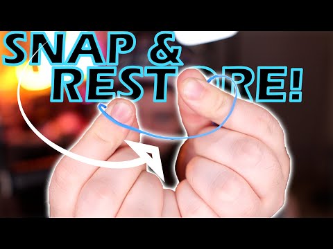HOW TO VISUALLY SNAP! and RESTORE a RUBBER BAND!!!! - TUTORIAL!!