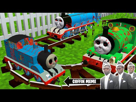 Return of Smallest THOMAS THE TANK ENGINE.EXE and FRIENDS in Minecraft part 2 - Coffin Meme