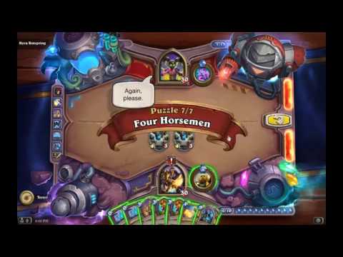 Solution Puzzle Lab Lethal: Four Horsemen - Myra Rotspring (7/7), Hearthstone Boomsday