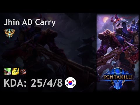 Jhin AD Carry vs Kog'Maw - KR Challenger Patch 7.11