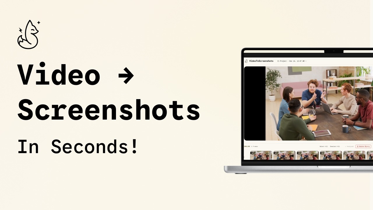 VideoToScreenshots demo video
