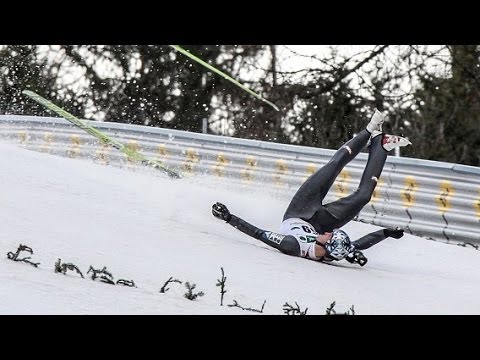 Thomas Morgenstern Fall Kulm 2014 100m - Upadek Crash