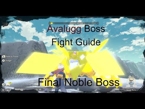 Pokemon Legends: Arceus AVALUGG NOBLE Boss Fight Guide | Easy Defeat | No damage | Quick Fight
