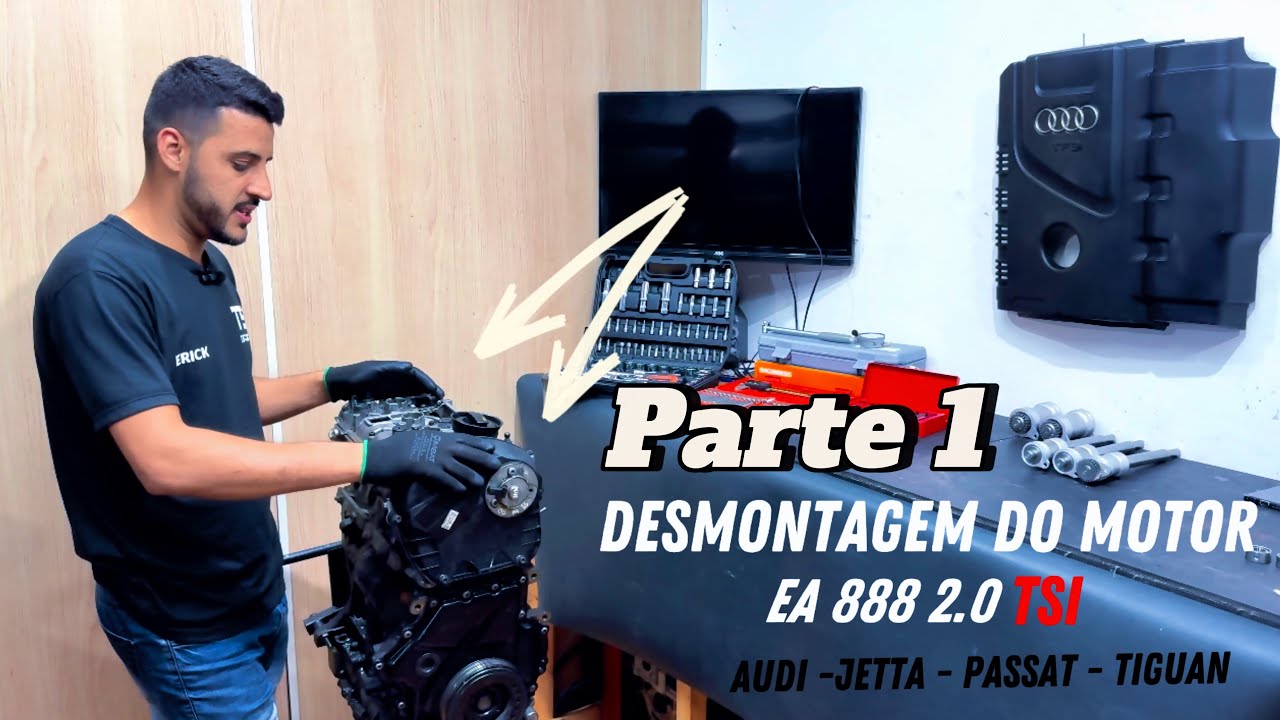 Desmontagem do motor EA 888 2.0 TSI