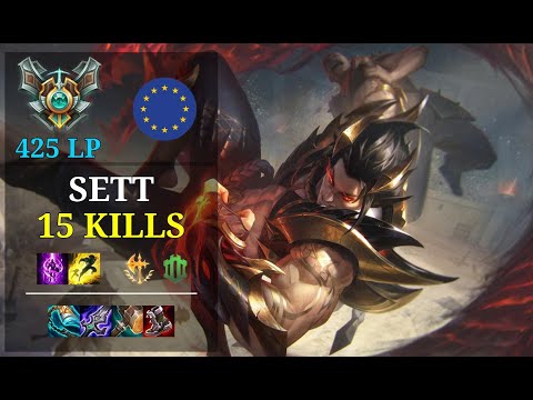 Sett Top vs Viego - 15 kills - Madisonbeerfan23 EUW Grandmaster (425 LP) Patch 11.5