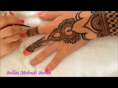 mehndi tutorial back hand step by step by bellas mehndi berlin