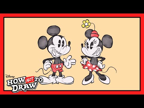 Mickey Mouse & Minnie Mouse Cartoon Come to Life!  ???? | How NOT To Draw |  @disneychannel