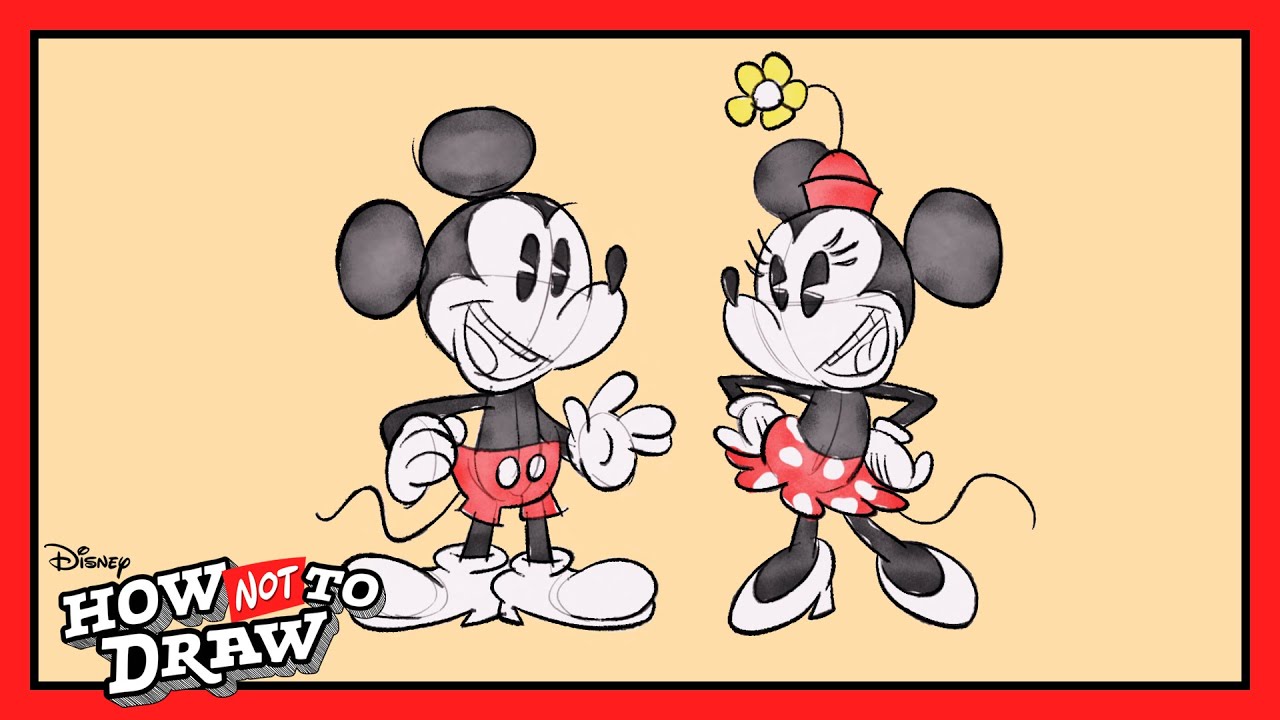 Mickey Mouse & Minnie Mouse Cartoon Come to Life!  🖌 | How NOT To Draw |  @disneychannelanimation
