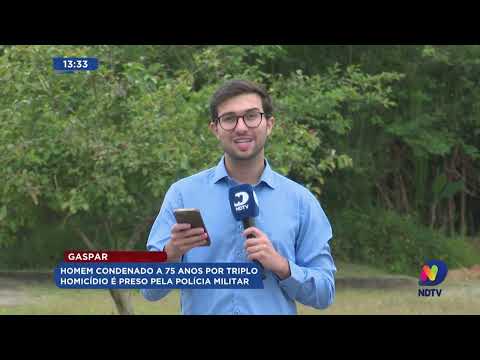 Homem condenado a 75 anos por triplo homicídio é preso pela Polícia Militar