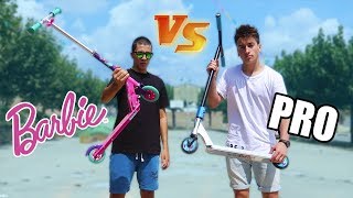 SCOOTER DE BARBIE VS SCOOTER PROFESIONAL!