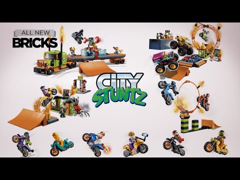 LEGO City Stuntz Compilation of All 2021 Sets with Stunts