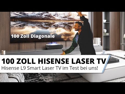 HISENSE L9G Laser TV in 100" und 120" Zoll - besser als Fernsehen!