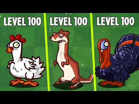 CHICKEN vs TURKEY vs ICE WEASEL - Who Will Win? - PvZ 2 Zombie Vs Zombie