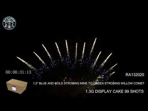 Raccoon Firework 1.3G DISPLAY CAKE 99 SHOTSRA132025