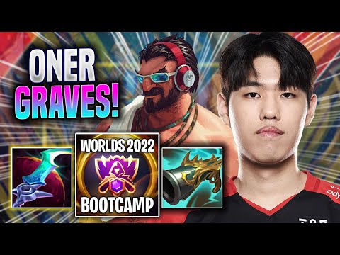 ONER SHOWTIME WITH GRAVES! - T1 Oner Plays Graves JUNGLE vs Kha'zix! | Bootcamp 2022
