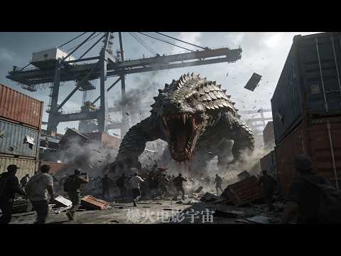 Um pangolim mutante devasta o porto, a sua boca escancarada devorando milhares de vidas.