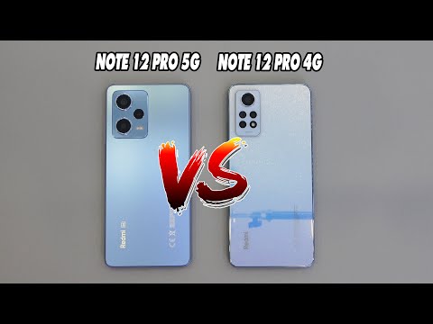 Xiaomi Redmi Note 12 Pro 5G vs Redmi Note 12 Pro 4G | SpeedTest and camera comparison