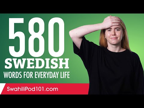 580 Swedish Words for Everyday Life - Basic Vocabulary #29