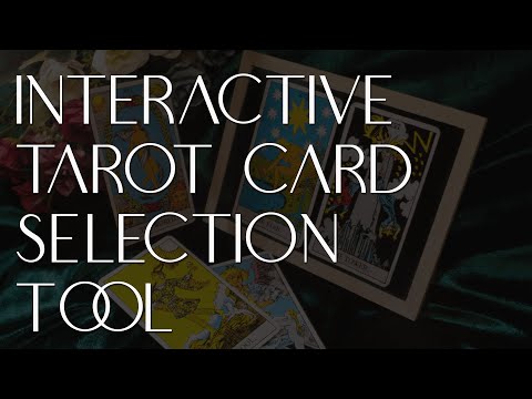 Interactive Tarot Card Selection Tool