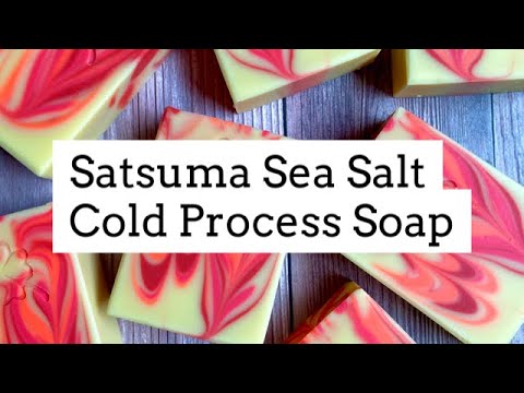 Satsuma Sea Salt Cold Process Soap 🍊🌊
