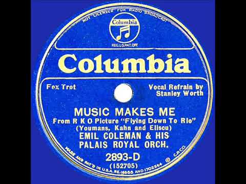 1934 Emil Coleman - Music Makes Me (Stanley Worth, vocal)
