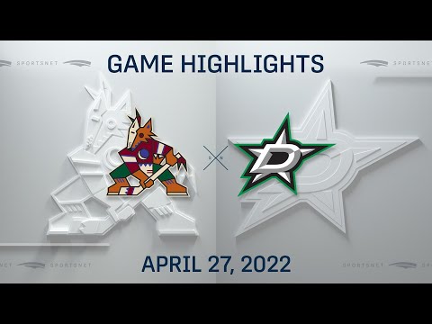 NHL Highlights | Coyotes vs. Stars - Apr 27, 2022