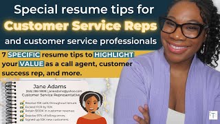 Resume Tips for Customer Service Representatives | What Call Agents NEED TO HAVE on Their RESUME