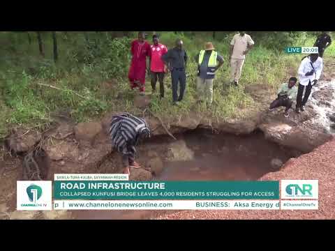 Kunfusi Bridge Collapses, Leaving 4,000 Residents Struggling to Access Essential Services