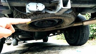 How To Remove The SPARE TIRE On Any Truck -(VERY EASY)