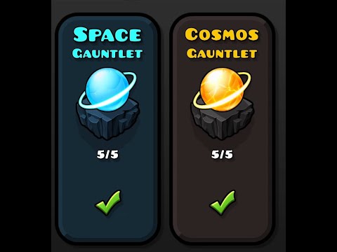 Space & Cosmos Gauntlets complete! (all coins)