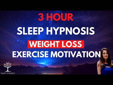 3 HOUR repeated loop -  SLEEP HYPNOSIS for Weight Loss & Exercise (lose weight while sleeping)