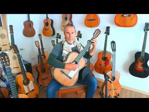 Salvador Ibanez Torres style classical guitar ~1900 - truly an amazing sounding guitar + video! image 14