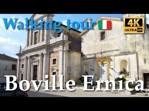 Boville Ernica (Lazio), Italy【Walking Tour】4K