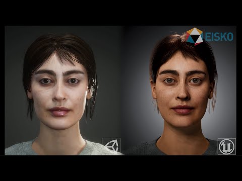 Free UE5 and Unity2022 projects of Louise, a Real-Time Digital Human by Eisko