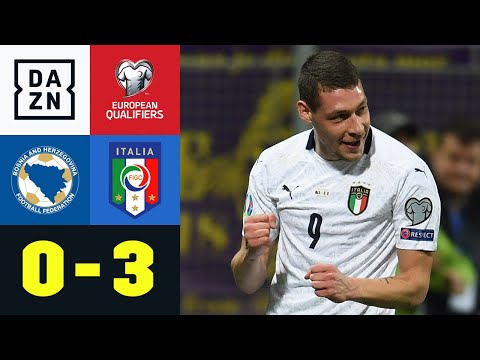 Weiße Weste für die Squadra Azzurra: Bosnien-Herzegowina - Italien 0:3 | EM-Quali | DAZN