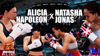ボクシングゲーム UNDISPUTED アリシア・ナポレオン vs ナターシャ・ジョナス