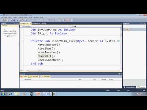Visual Basic Express 2010 Tutorial 37 Hit Detection Part 6 Game